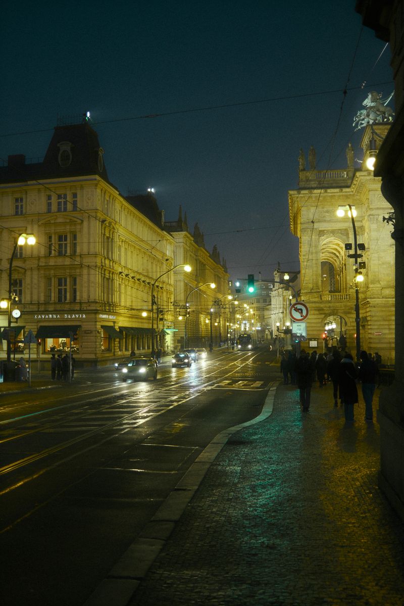 City street at night, second frame